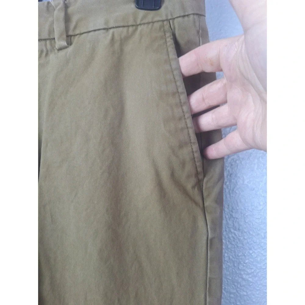Banana Republic Aiden Chino Men 31x30 Khaki Tan Slim Fit Cotton Pants